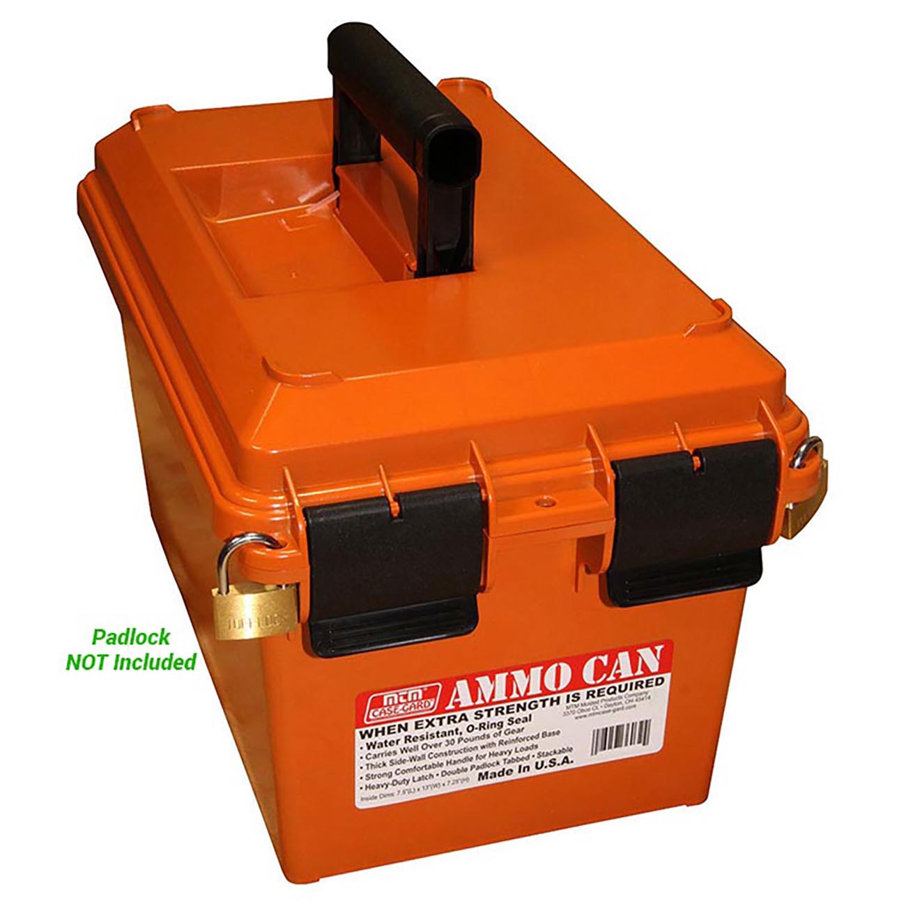 Made in USA Molded Polypropylene Stackable Ammo Can by