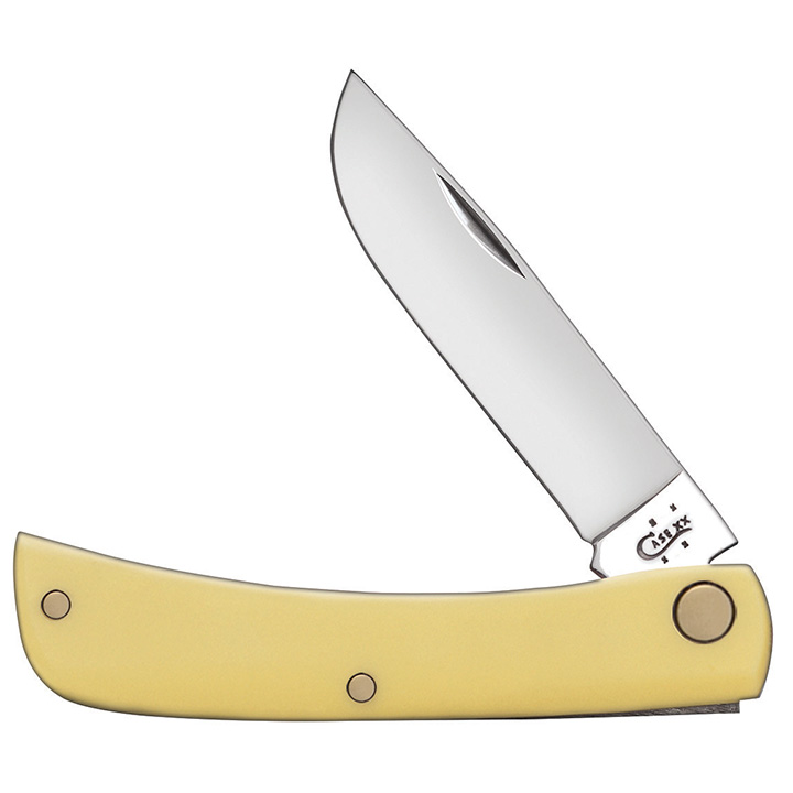 Case 80032 Sod Buster Jr., Yellow Synthetic Handle SS (3137 SS)