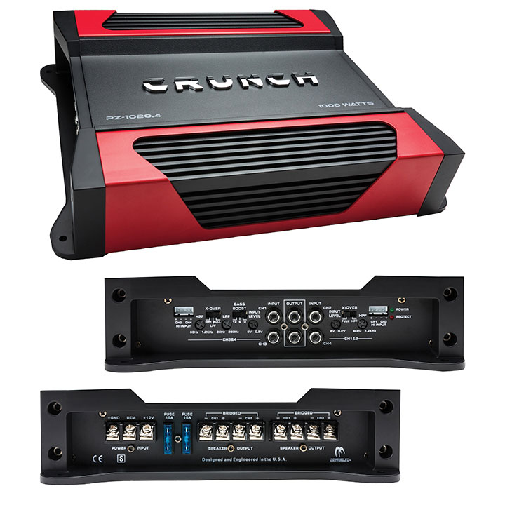 Crunch 4 Channel Amplifier, 1000 Watts – The Wholesale House